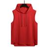 Canotta con Cappuccio Senza Maniche da Uomo Casual Vestibilità Larga Streetwear Gilet da Palestra