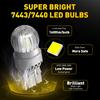 2x AUXITO T20 7443 7440 W21W W21/5W LED Bulb DRL Parking Reverse Lamp Stop Brake Signal Light White/Red/Yellow 12V 360° Lighting Dome Lights 6