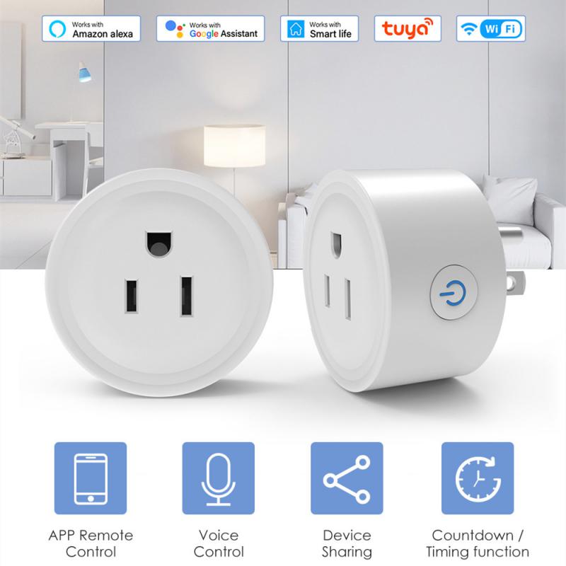 Corui Tuya Us Wifi 10a Smart Socket Wireless Hub Remote Control Home Appliance Smart Living Works With Alexa Google Home