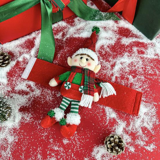 Christmas Cartoon Doll Curtain Buckle Plush Elf Boy/Girl Curtain Tieback Hold Back Fastener