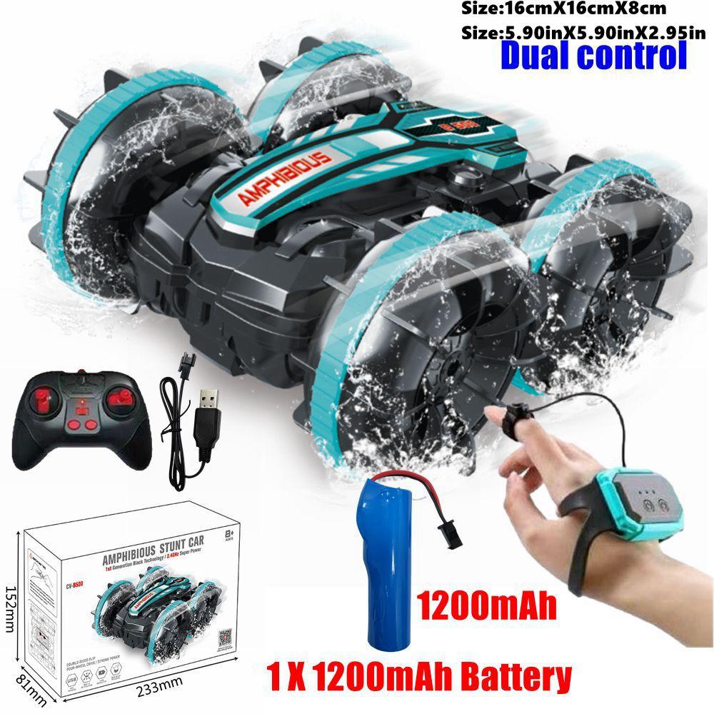 Amphibious Rc Car Remote Control Stunt Car Vehicle Double-sided Flip Radio Drift Off Road Outdoor Toys For Boy Children Gift