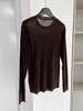 Trendy Velvet Slimming Long Sleeve Round Neck T-shirt - Autumn & Winter Fashion