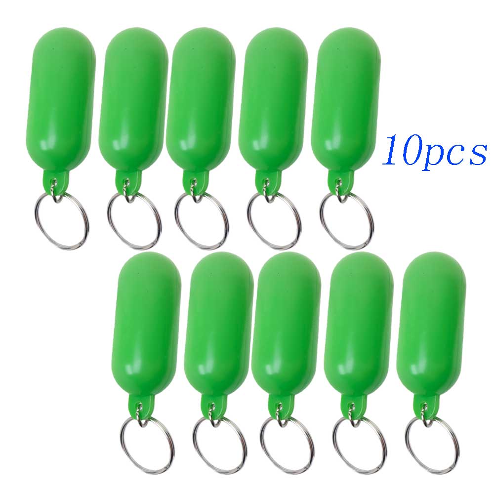 5/10pcs Floating Keychain for Beach Swimming Fishing Kayaking Bright Color Key Buoy Marine Sailing Boat Fender Buoyant Key Ring 3