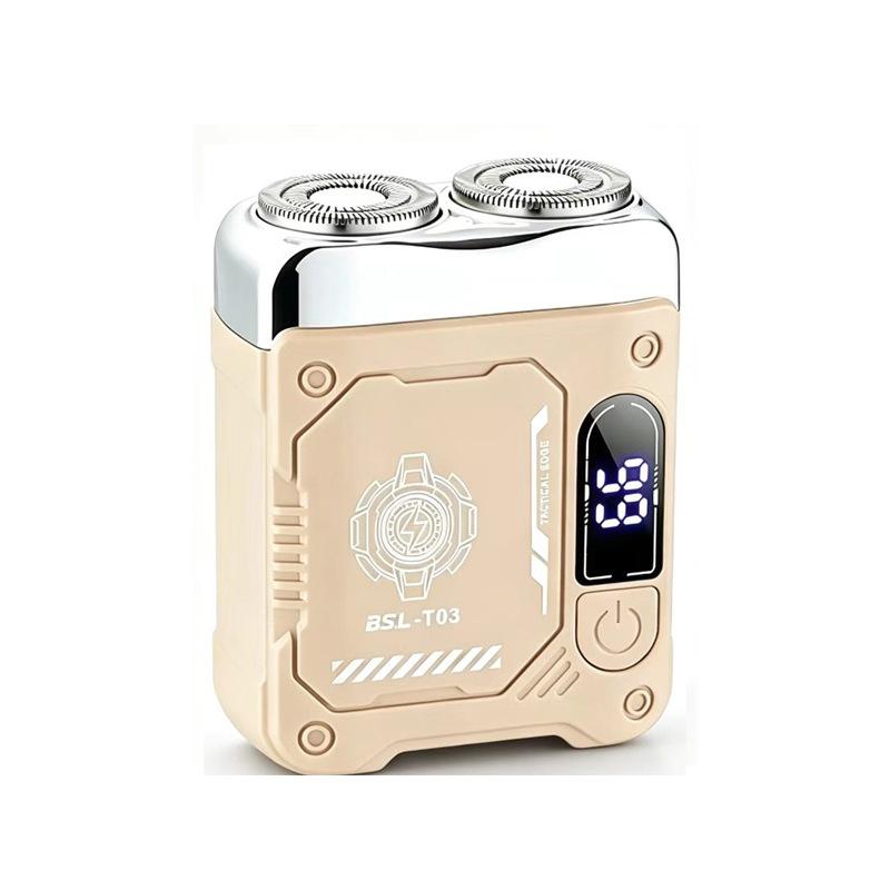 Cross-border Special Electric Double-headed Razor Mini Men's Razor Travel Portable Automatic Digital Display Beard Knife
