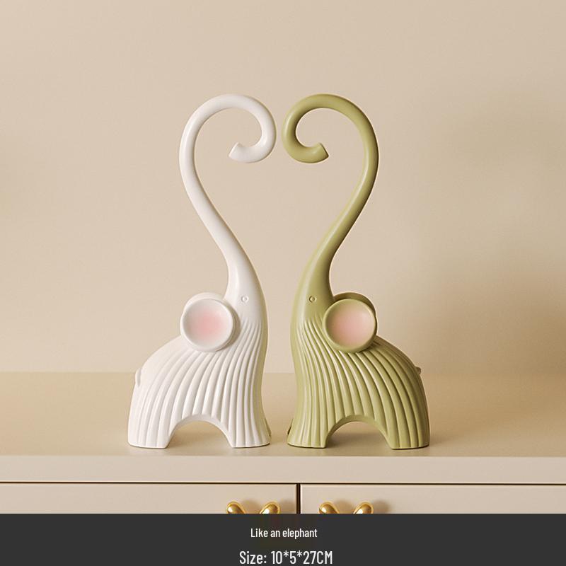 Luxurious Cream Style Red Wine Rack Ornament for Living Room or Entrance Cabinet