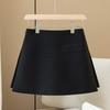 2025 Autumn/Winter High Waist Stretch Woolen Skirt Shorts for Adults