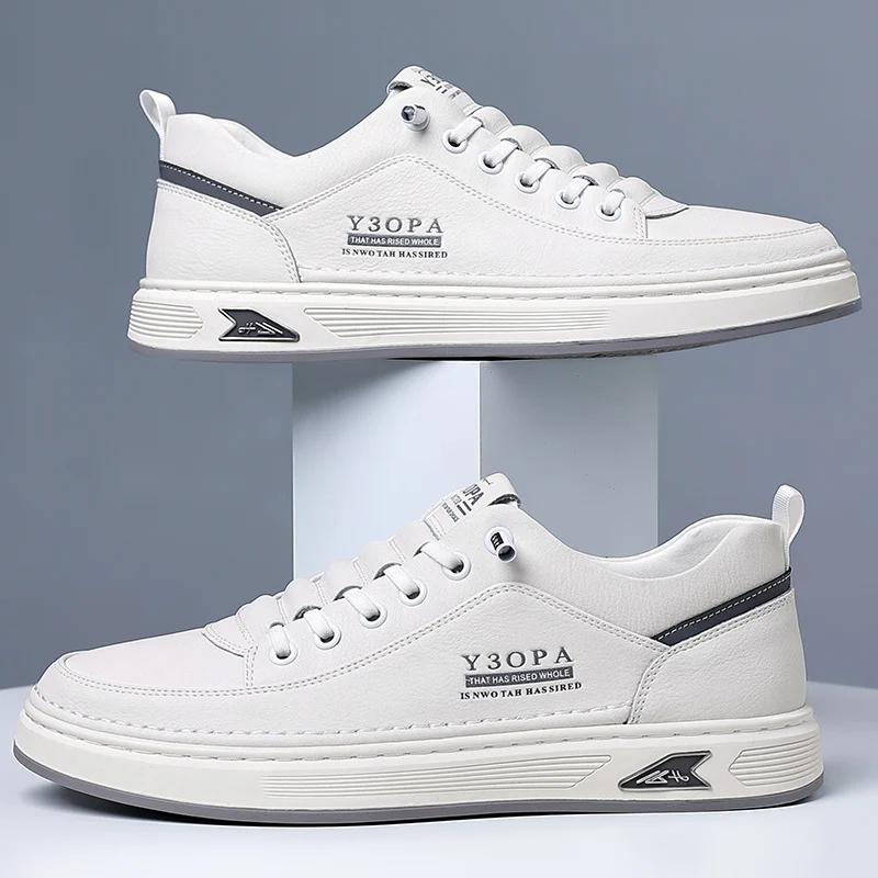 High Quality Men's Fashion Casual Leather Shoes Hot Sale 2025 New Classic Flat Brand Outdoor Sneakers Work Oxford Shoes Casuales