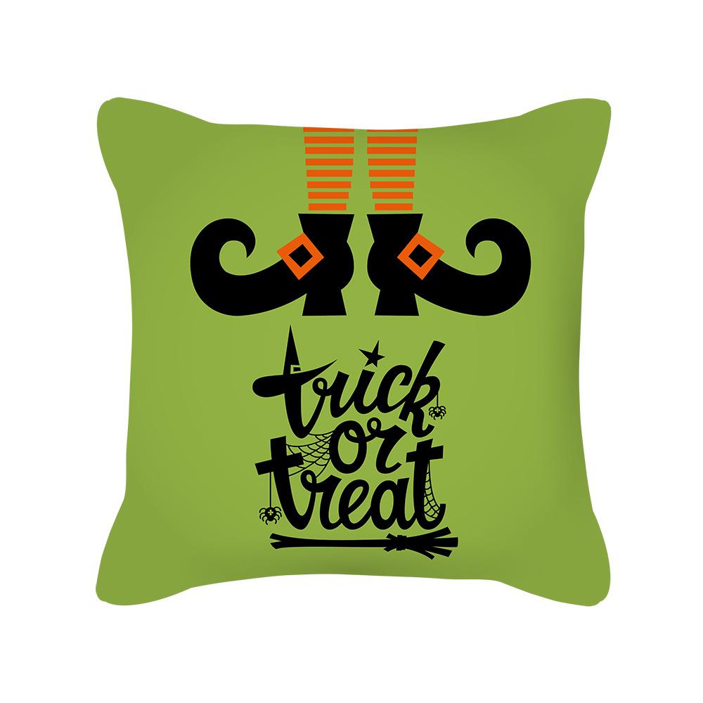Halloween cartoon pumpkin moon bat house decoration pattern pillowcase bedroom living room sofa cinema car garden pillowcase