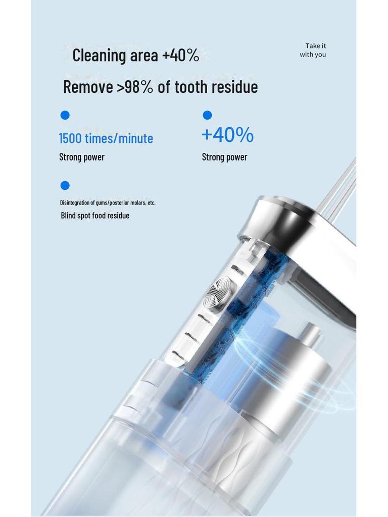 Portable Electric Water Flosser for Effective Oral Cleaning and Tartar Removal