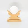 Kamidana No Sato Shinto Mirror, Kiso Hinoki Wood, 2 Inches, Natural