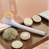 Waterproof Back Scrub Long Handle Electric Shower Brush Electric Bath Brush  Skin Cleanser