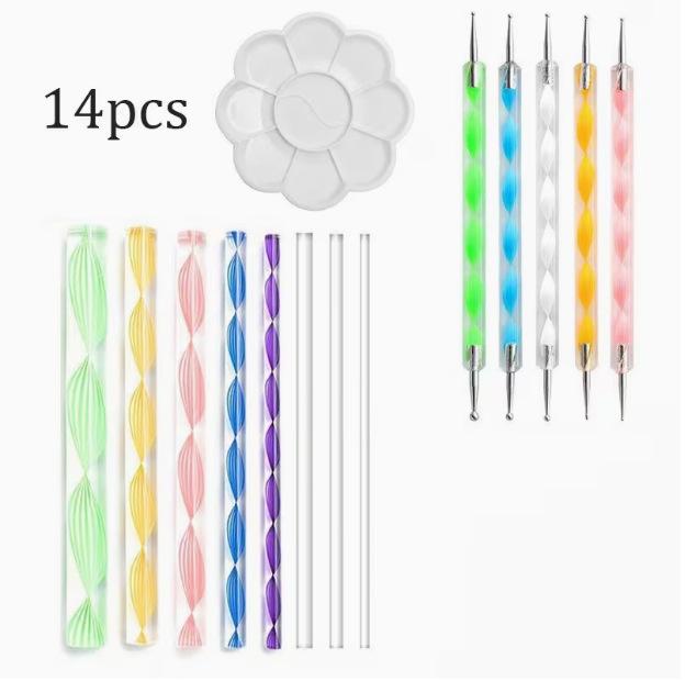 Double-Headed Nail Art Dotting Pen Tool