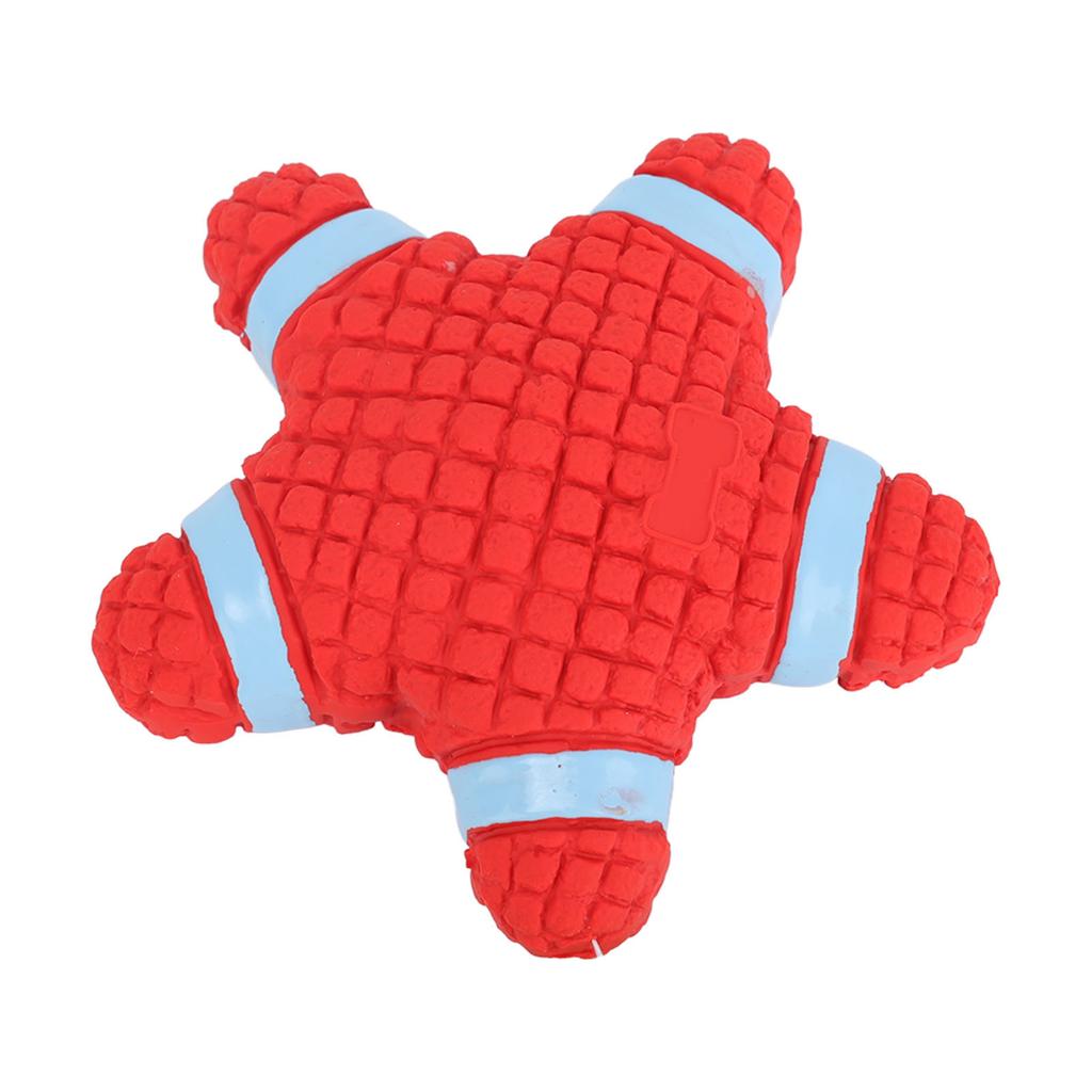 Giocattoli Squeaky per Cani Giocattolo Resistente Durevole per Cani Stella Marina Rossa Giocattoli da Masticare per Cuccioli per Addestramento Pulizia Denti