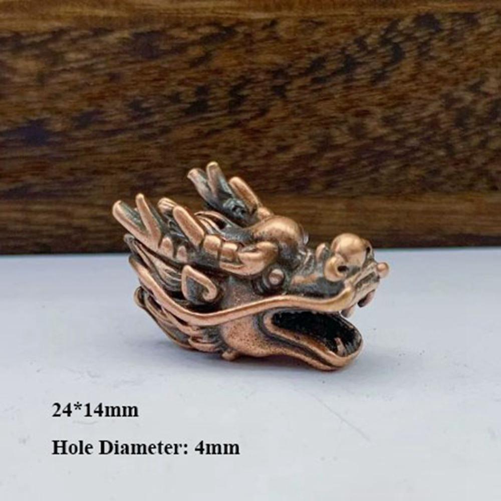 DIY Jewelry Accessories Retro Sculpture Bead Charms Brass Paracord Bead  EDC Outdoor Tool