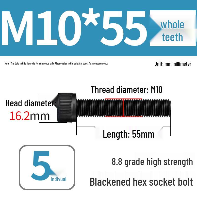 8.8 High-Strength Socket Head Cap Screw Bolt (M4-M20)