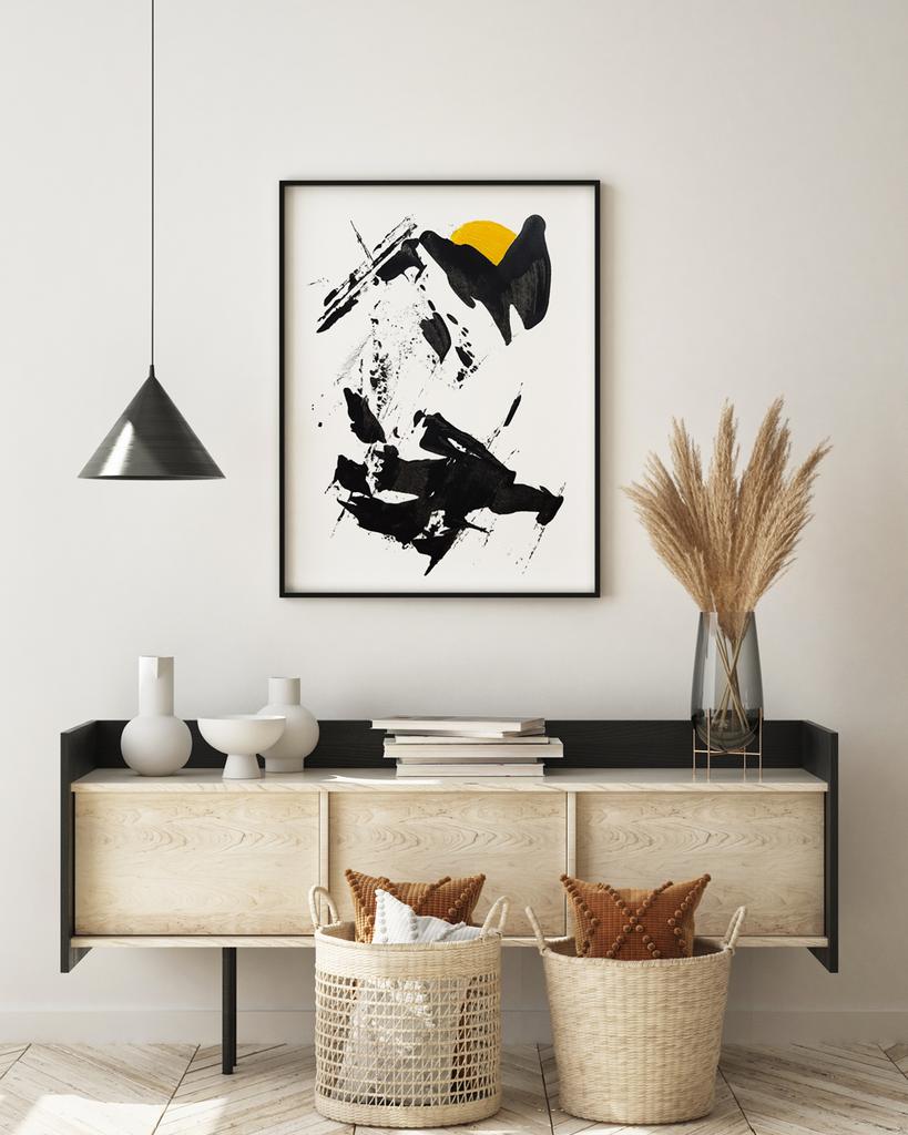 Poster Black Abstraction