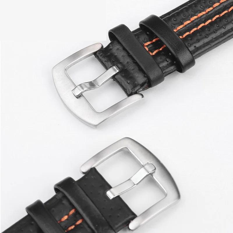 Cinturini per Orologi in Vera Pelle compatibili con Seiko sportura SNL029P2 SNL021P1 SNA595P2 SNL017P1 Cinturino 15X27MM Braccialetto
