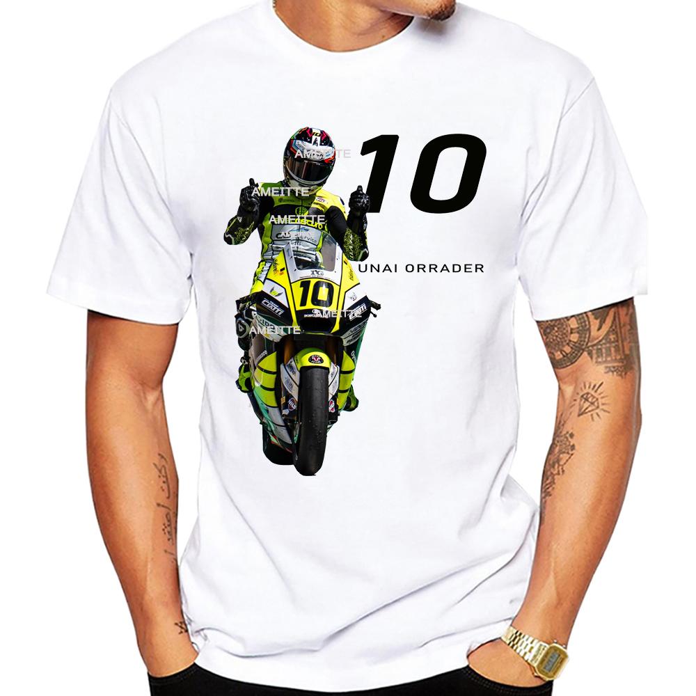 2025 New Unai Orradre 10 Gp Race Rider Legend Tshirt New Unisex Short Sleeve Cool Boy Motorcycle Racing Sport Tees White Tops
