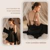 Erotic Underwear Perspective Sexy Lace Suspender Nightdress Set Lust Temptation Large Size Steel Ring Uniform
