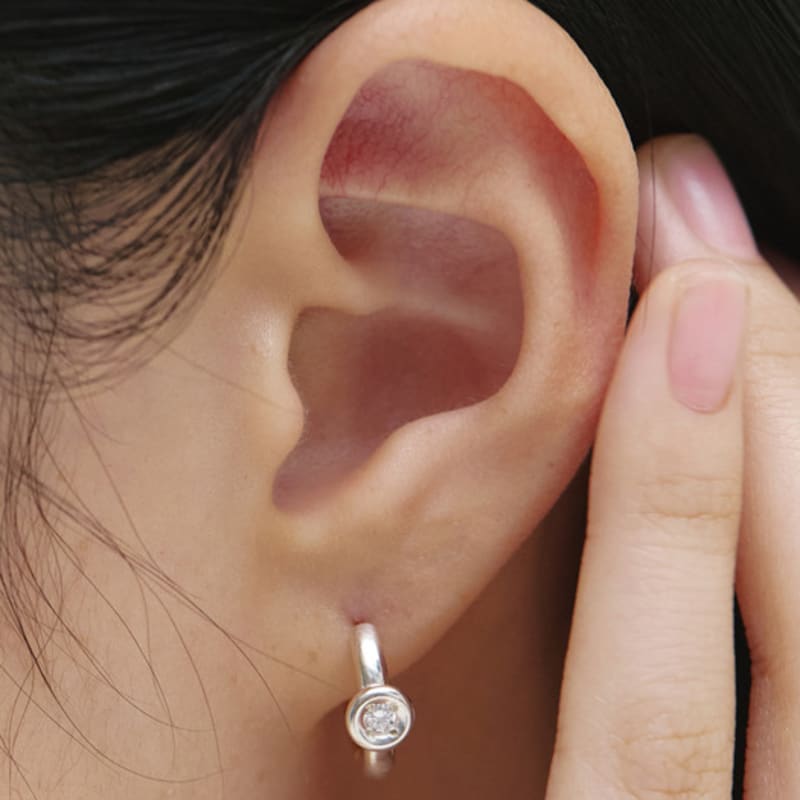 

LOVEMBER [silver 925] Nell Hoops SILVER&GOLD