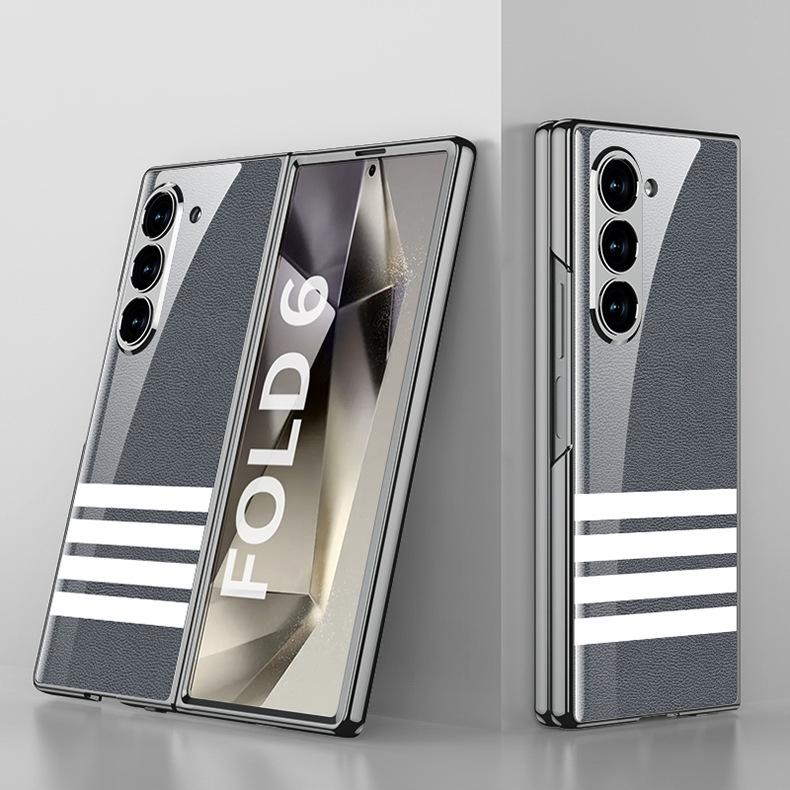 Nou pentru Samsung Galaxy Zfold6 5g Husă Telefon Pictură Creativă Hd Sticlă Securizată Lux Ușor Orificiu de Precizie Husă Protecție la Cădere