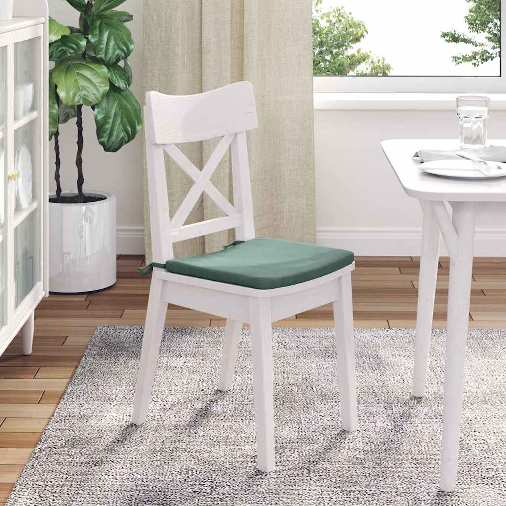 Seat Cushion Set 4 pcs Teal Green 40 x 40 x 3 cm Velvet