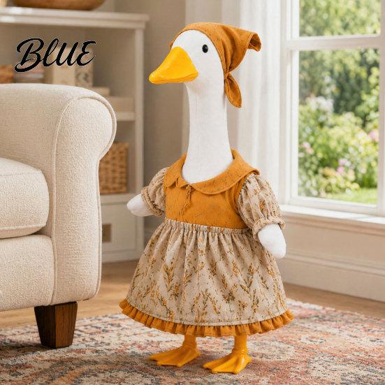 Veranda-Gans-Kostüme Thanksgiving-Outfit Herbstkleid mit Kopftuch Rasenkleidung