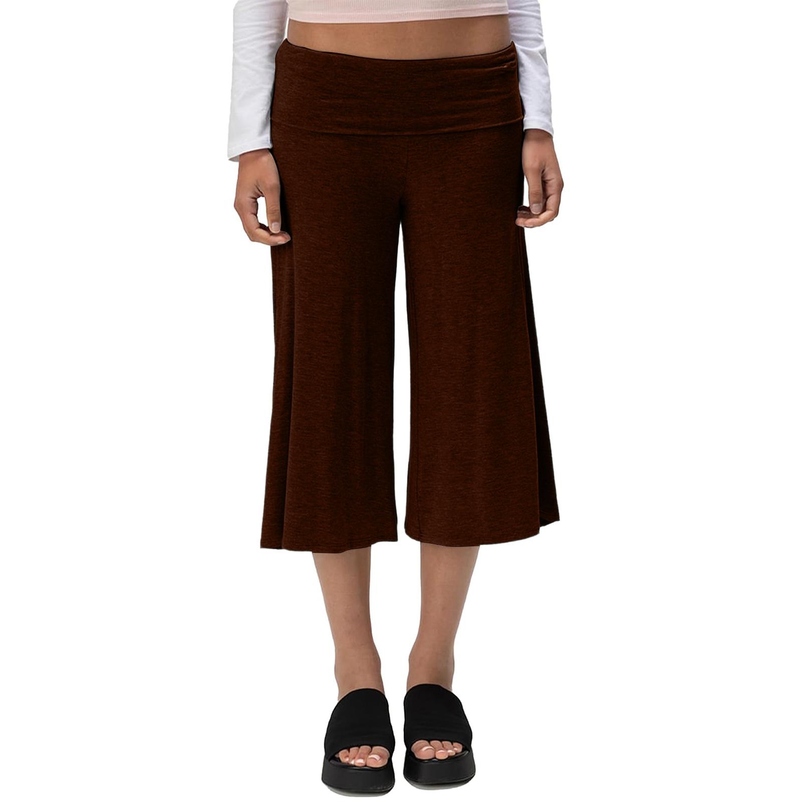 

Ladies Color Casual Pants, Fashionable And Trendy Five Quarter Shorts XL кавовий