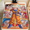 Dragon Ball Charaktere Druck Flanelldecke, Hohe Qualität, Bequem für Alle Jahreszeiten, Heimdekoration, Wärme und Komfort, Perfekt für Weihnachtsgeschenke