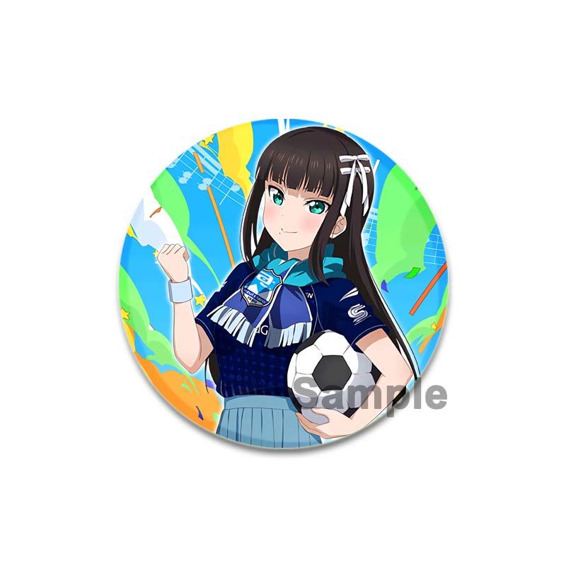 32/44/58mm LoveLive!SuperStar!!Ping An Pansy Tang Coco Round Brooch Clothing Lapel Pin Souvenir Soft Button  Decorative Hat Badge