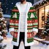 Men's Casual Christmas Print Jacket Holiday Outerwear