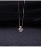 Rose Gold Swan Necklace: S925 Sterling Silver Clavicle Chain, Light Luxury Design, Perfect Gift for Girlfriend on Valentine's Day