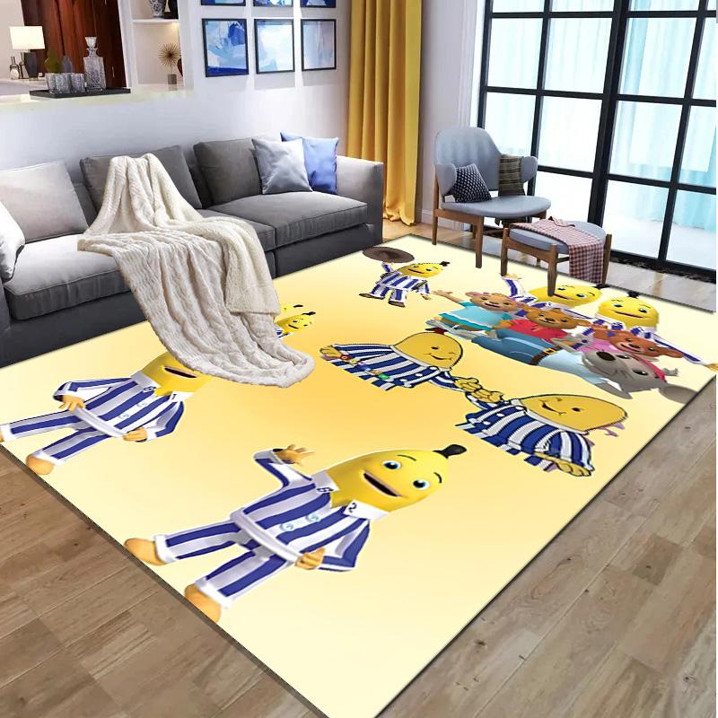 Bananas in Pyjamas Pattern Rug, Indoor/Outdoor Mat, for Picnic, Gameroom, Bedroom, Office, Living Room, Home Decor Carpet, Birthday Gift