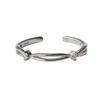 925 Silver-Plated Laughing Open-Mouth Ring, Women's Simple Niche Design, Fashionable and Luxurious Cold Style Index Finger Ring