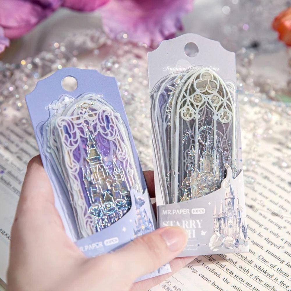 

10Pcs/Pack Dream Series Reading Marker Shell Light Book Card NEW Bookmark