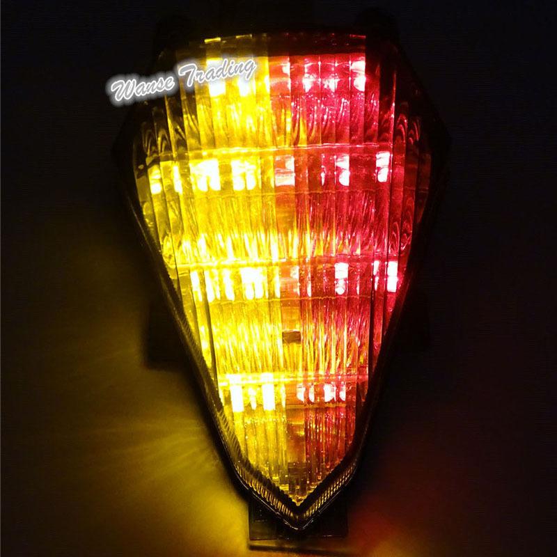 Waase For Yamaha YZF R6 RJ15 2008 2009 2010 2011 2012 2013 2014 2015 2016 Tail Light Brake Turn Signals Integrated LED Light
