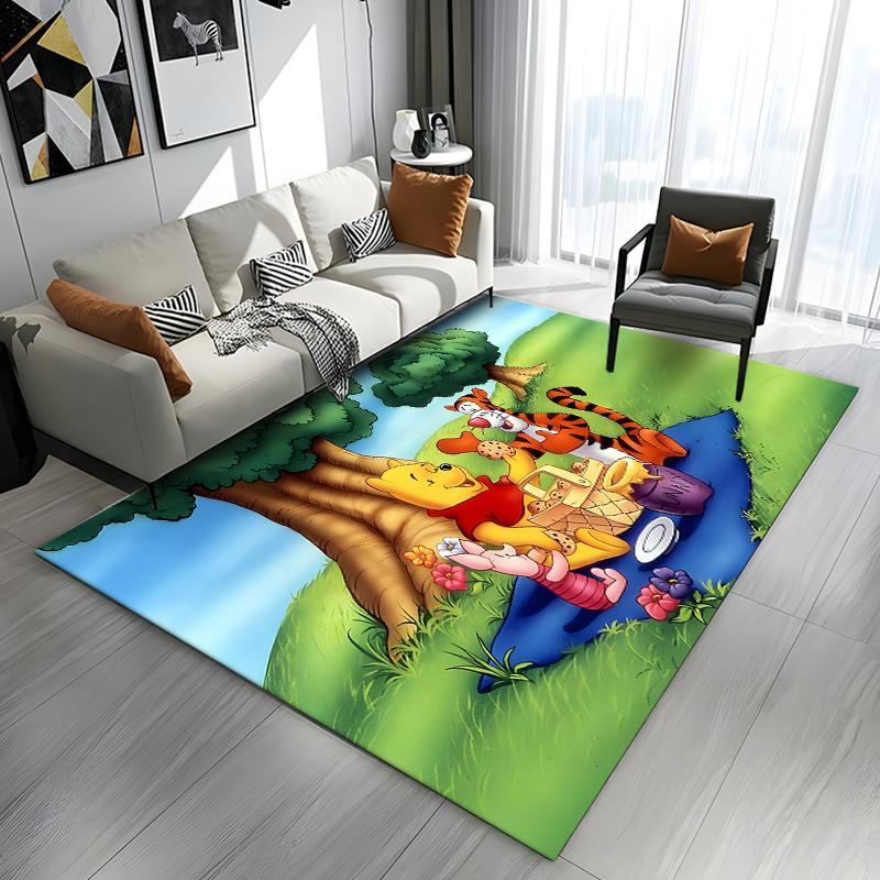 Best Seller!Winnie The Pooh Themed Carpet Kids Room LivingRoom Sofa King Size Mat Multi-scene All Seasons Rug Free Shipping Gift