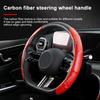 2pcs Carbon Fiber Non-Slip Steering Wheel Cover Car Accessories For Buick Regal GS GL6 GL8 Avenir Lacrosse Riviera Envision Lesabre Velite