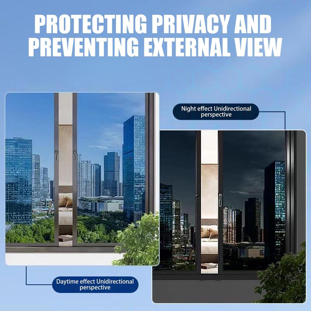 Window Privacy sticker insulation film Self Adhesive Tint Mirror Glass Anti UV Sun Blocking Decals 40x100cm 50x100cm