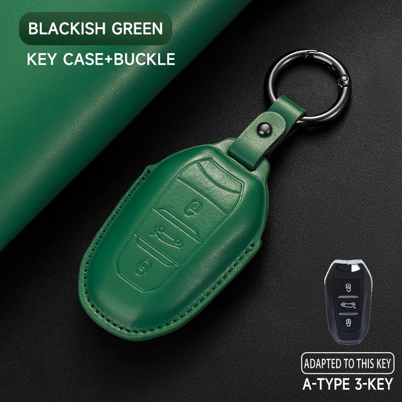 Leather Car Key Cover Case Protection Shell Keychain For Citroen Cactus C4 C6 C8 C3-XR DS DS3 DS4 DS5 DS6 C1 C2 Picasso
