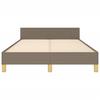 Vidaxl Bed Frame Without Mattress, Taupe, 120X200 Cm, Upholstered