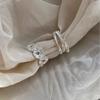 2Pcs Retro multi-layered twisted ring - flower-shaped ring - couple's ring