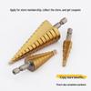 Di Chuang Straight Flute Hex Shank Step Drill Bit, 4-32mm Hole Expander Opener