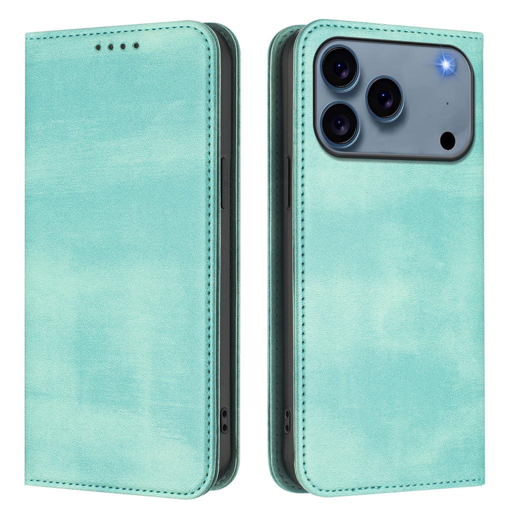 For iPhone 17 Pro Wallet Cases Retro Texture RFID Blocking Leather Phone Cover