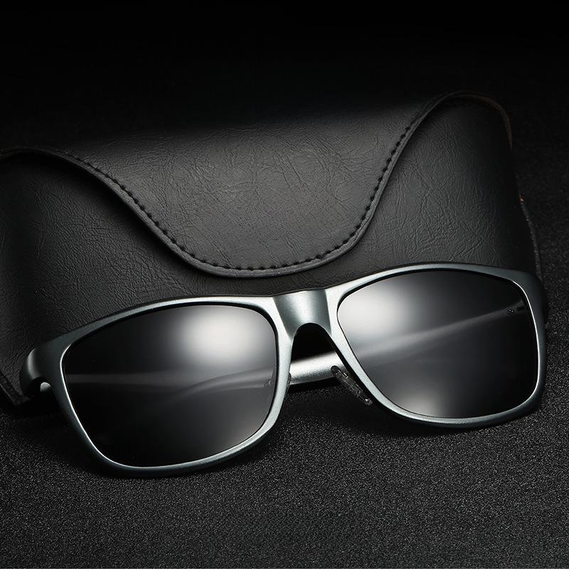 Aluminum Magnesium Men's Polarized Sports Sunglasses - Full Frame, Personality Style (Model XY045)