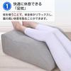 Ateena Leg Pillow, Knee Pillow for Sleeping, Knee Cushion, Under-Knee Pillow, Foot Pillow, Memory Foam Cover, Washable, Pump Included, Size D (Navy, 6