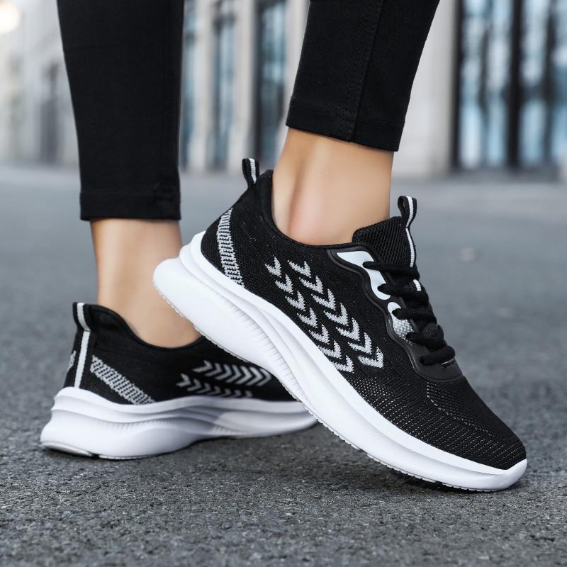 Fashion Women's Shoe Platform Breathable Casual Fitness Comfortable Sports Shoes Thick Sole Wear-resistant Anti Slip Running Shoes