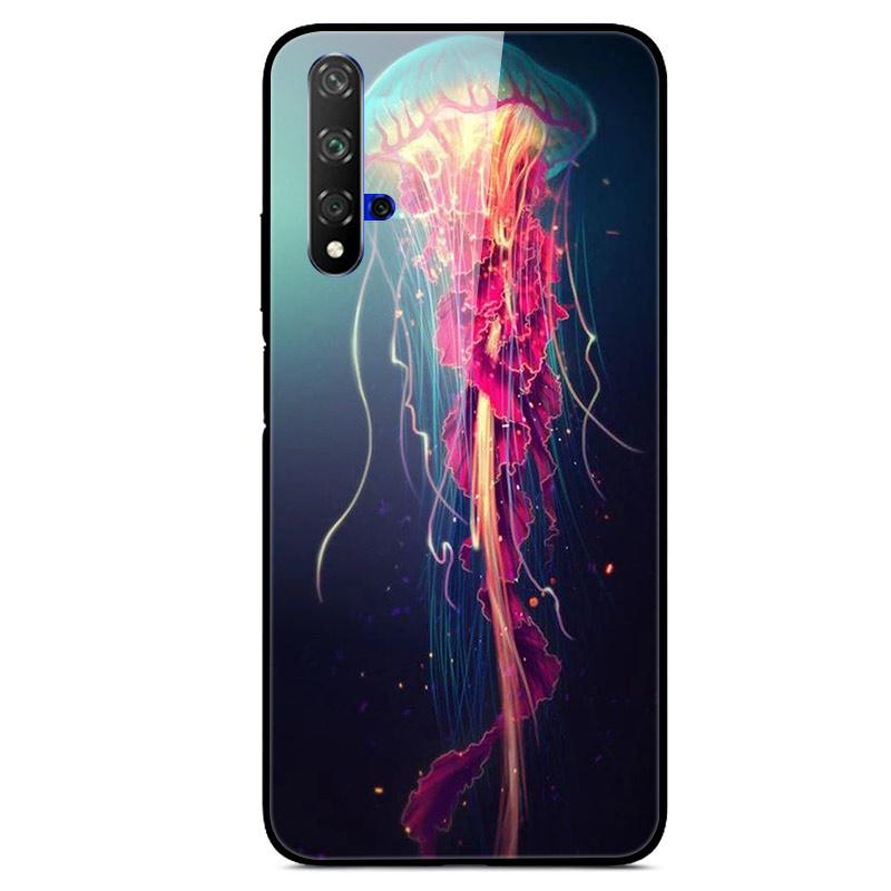For Huawei Nova 5T Case Tempered Glass Cover 3D Cat Printing Case For Huawei Nova 5T 2019 5 T Phone Case For Huawei Nova5T Cover