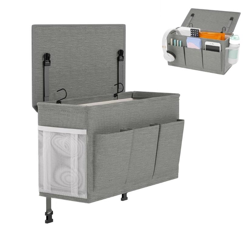 Bedside Hanging Organizers Bag for Small Items Storage Sturdy Waterproof Fabric Without Tool Installation