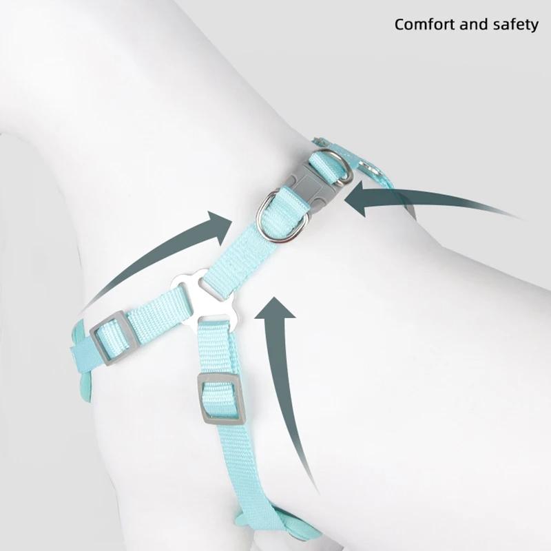 Summer new leash thin puppy pet chest strap vest type breathable dog chest back lightweight dog rope